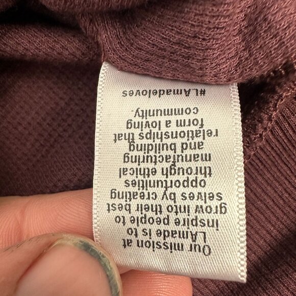 LAmade Womens Asymmetrical Off-Shoulder Pullover Top M Cotton/Modal Blend - Picture 5 of 5